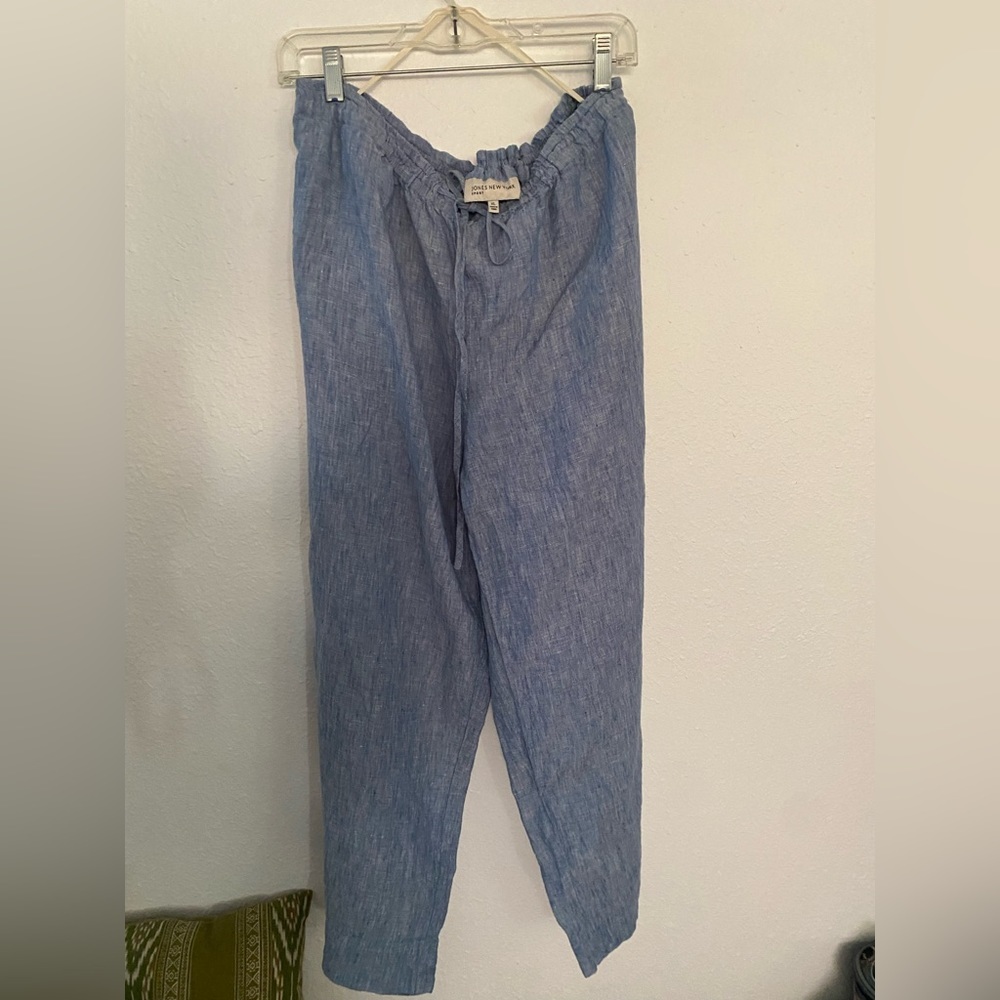 JNY cropped‎ chambray pants